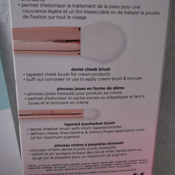 New in Box - Tarte Sugar Rush Star Dusters Makeup Brush Set - Picture 8 of 12